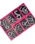 Metal wire brain teaser puzzles set – view 6