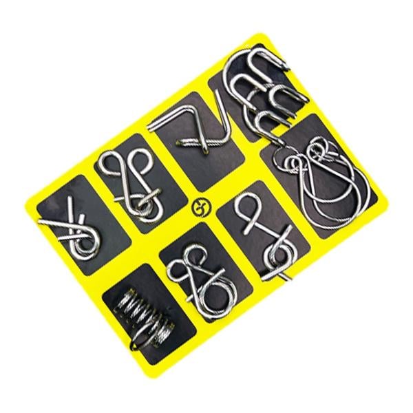 Metal wire brain teaser puzzles set – view 4