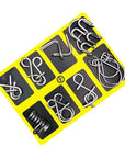 Metal wire brain teaser puzzles set – view 4