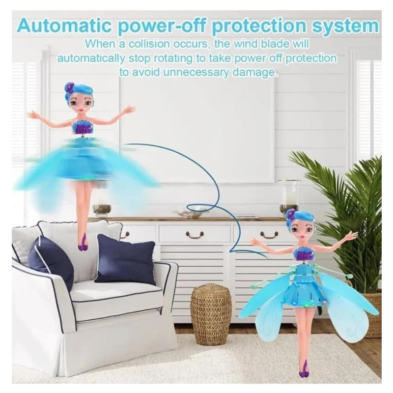 Hand controlled flying fairy toy glowing – view 5