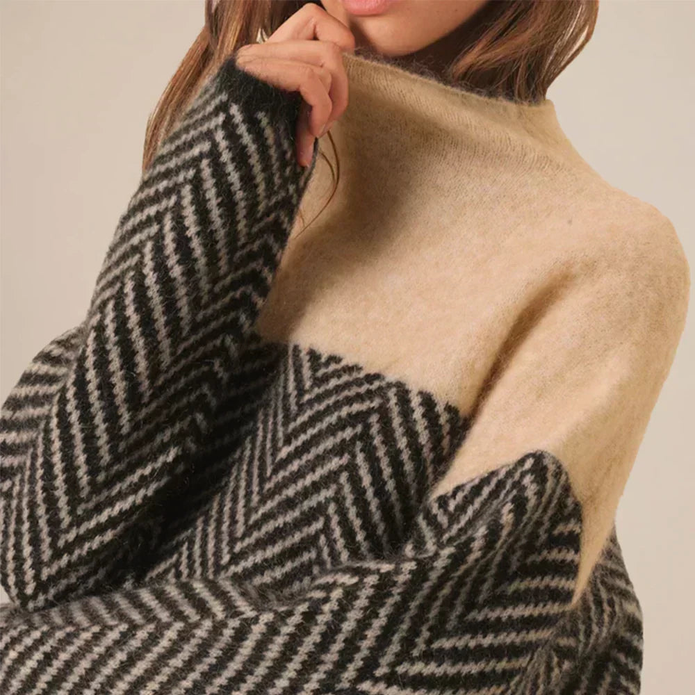 Elodie Cozy Turtleneck Knit Sweater