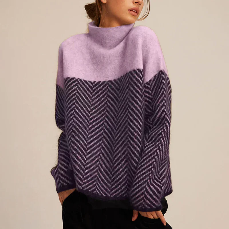 Elodie Cozy Turtleneck Knit Sweater
