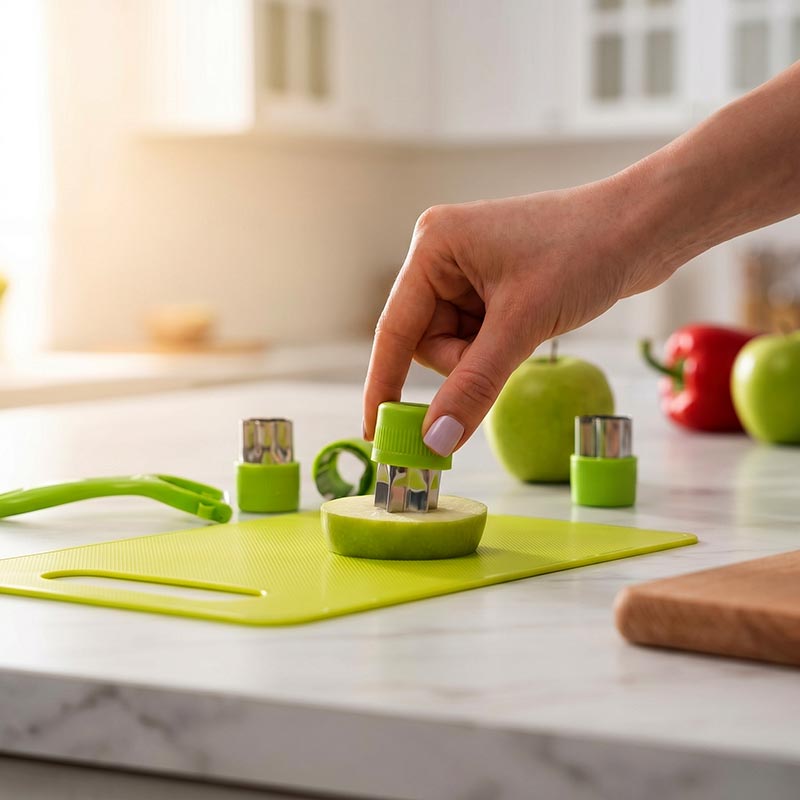 Kids cooking set with kid-safe knives and cutting board – view 10