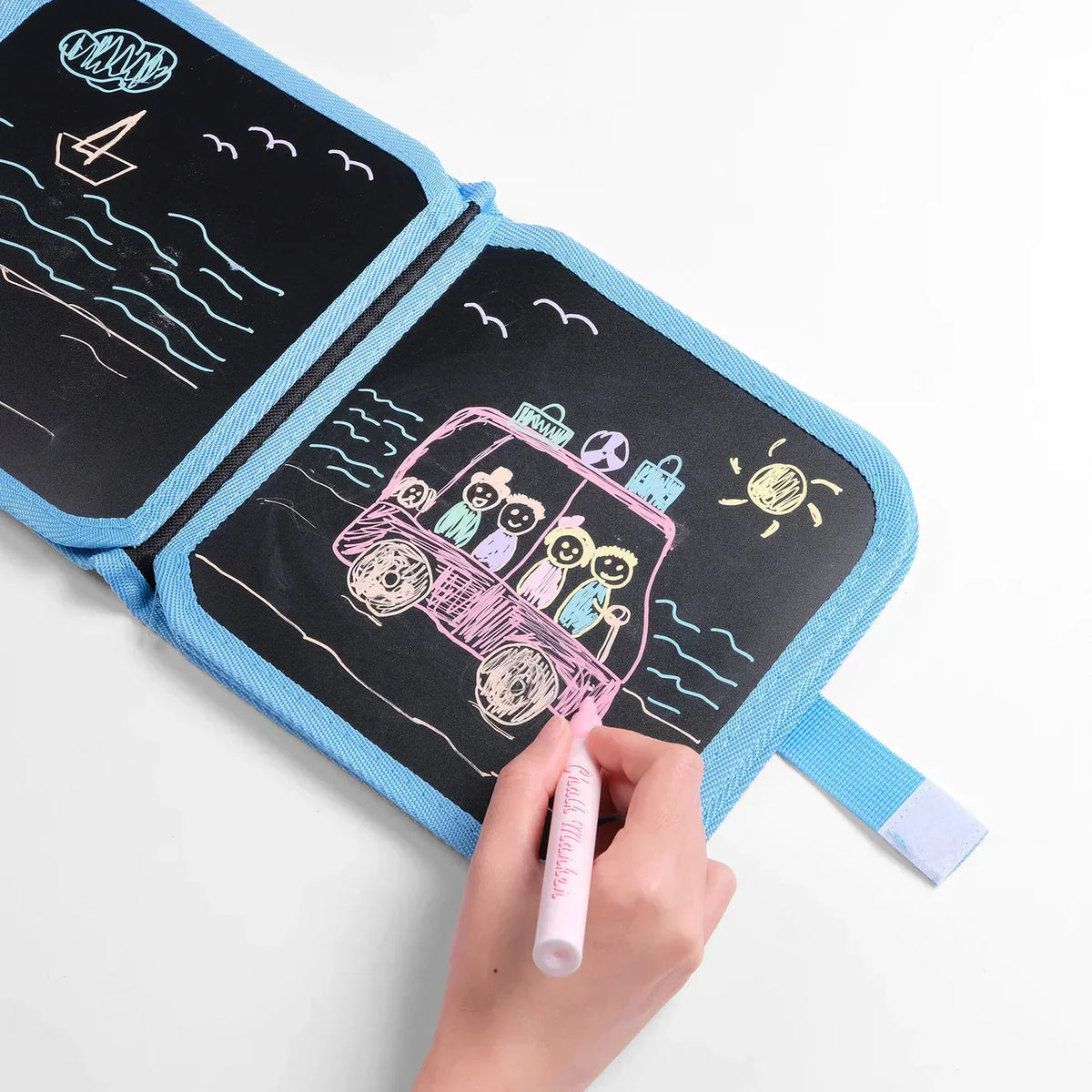 Reusable kids scribble book with markers – view 5
