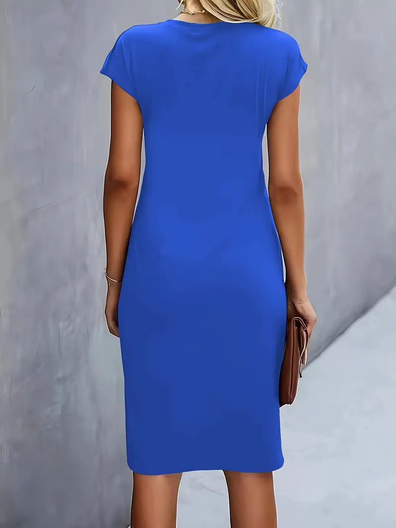 Soft Knit Round Neck Dress
