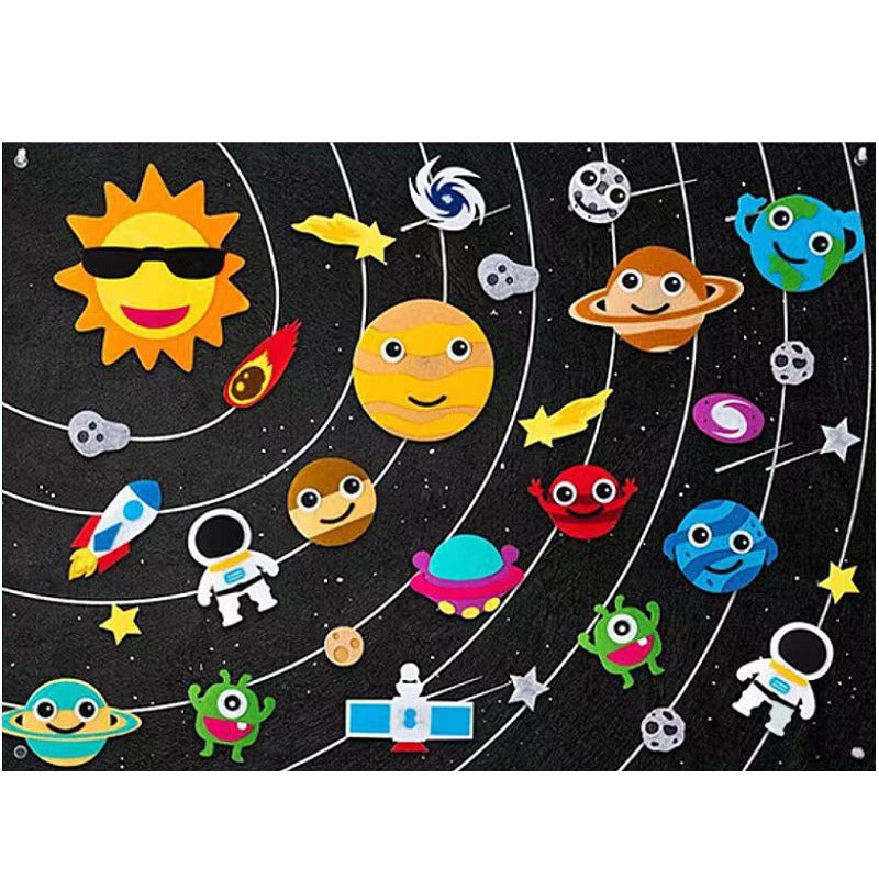 Felt story board with felt animal pieces – view 6