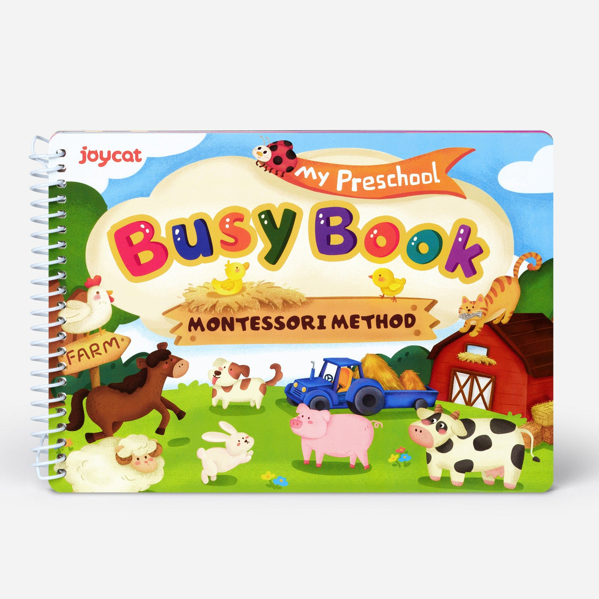 Preschool busy book with learning activities