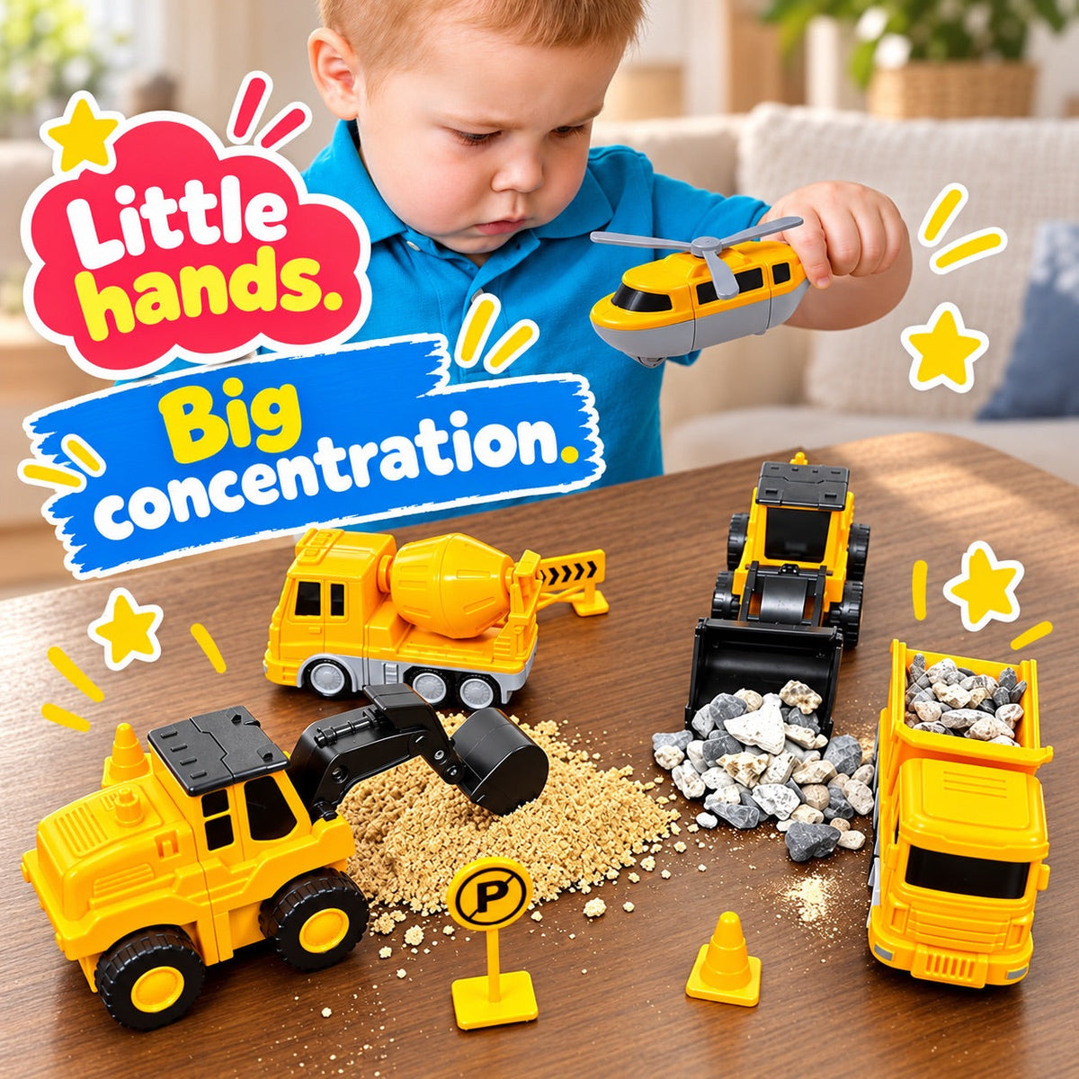 Magnetic tiles set built into a toy vehicle – view 9