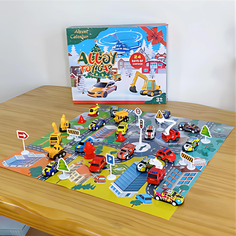 Kids Christmas advent calendar with daily surprises