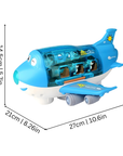 Musical spinning light up toy airplane – view 2