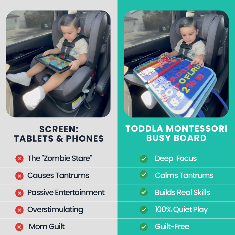 Montessori toddler busy board – view 5