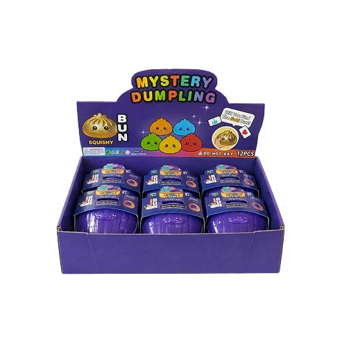 Glitter dumpling squishy bun in a mystery capsule