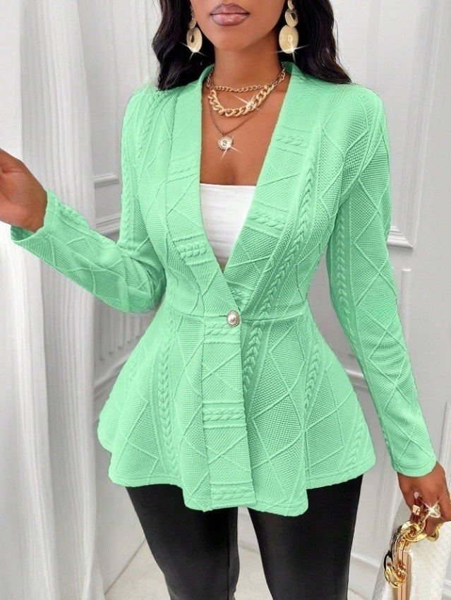 Cross-Border Long Coat with Buttons