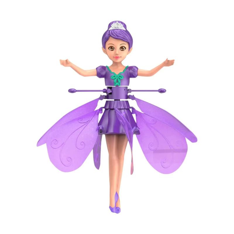 Flying fairy toy glowing in a child's hand – view 3