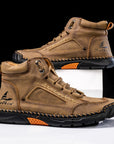 Casual Leather High Top Shoes