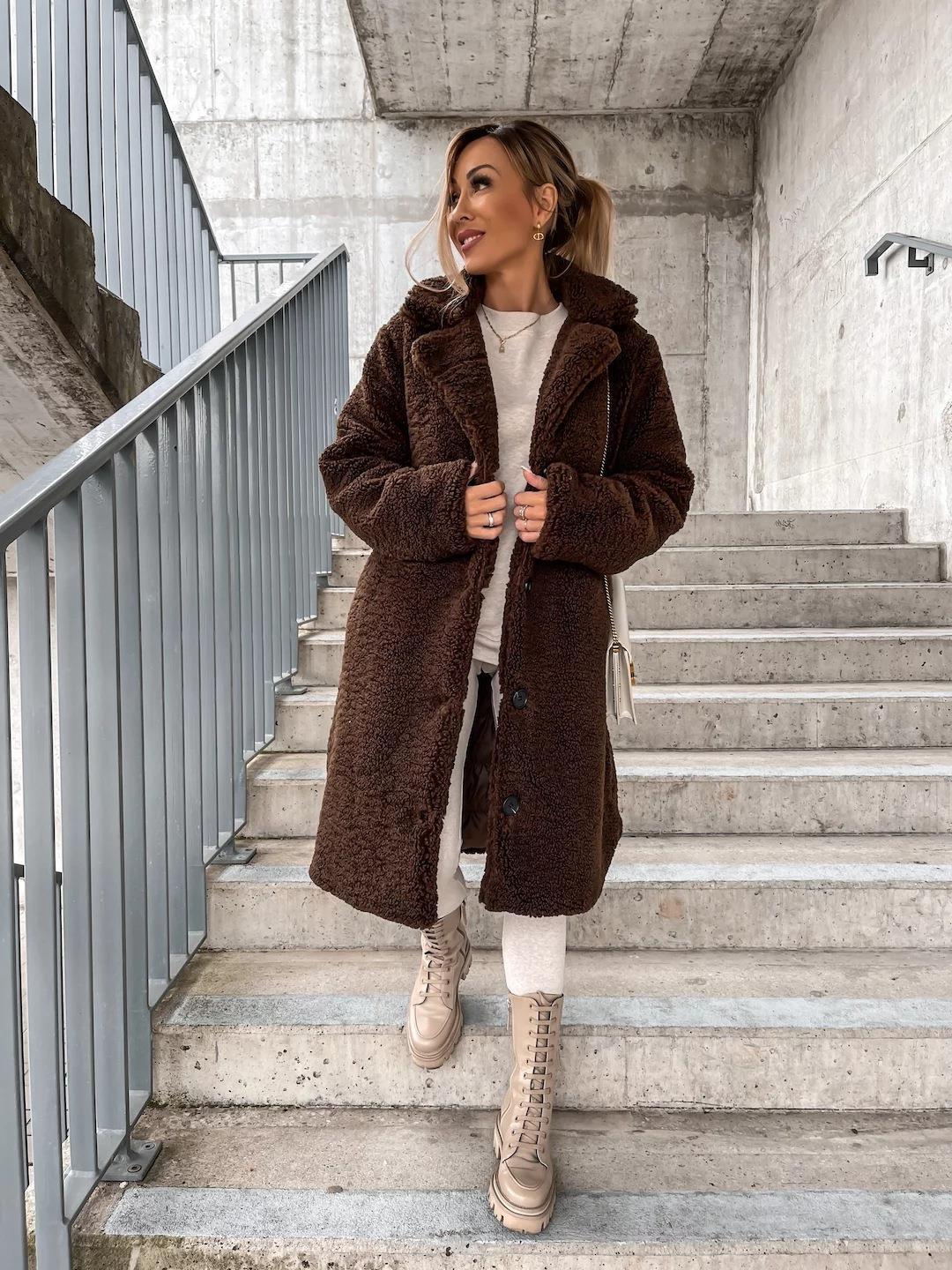 Cozy Women's Longline Wool Coat