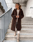 Cozy Women's Longline Wool Coat
