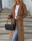 Elegant Double-Breasted Wool Coat