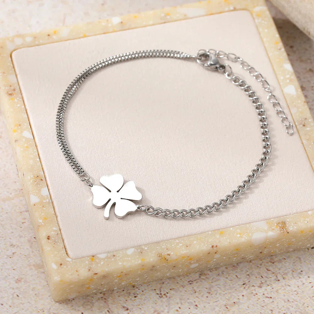 Premium Clover Bracelet with Meaningful Flair