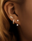 Trendy 3-Piece Stud and Drop Earrings Set