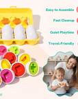 Montessori geometric shape matching eggs – view 3