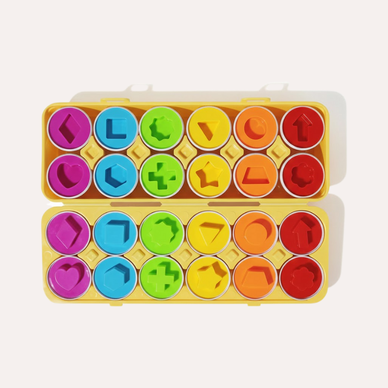Montessori geometric shape matching eggs – view 8