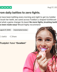 U shaped dinosaur electric toothbrush for kids – view 4