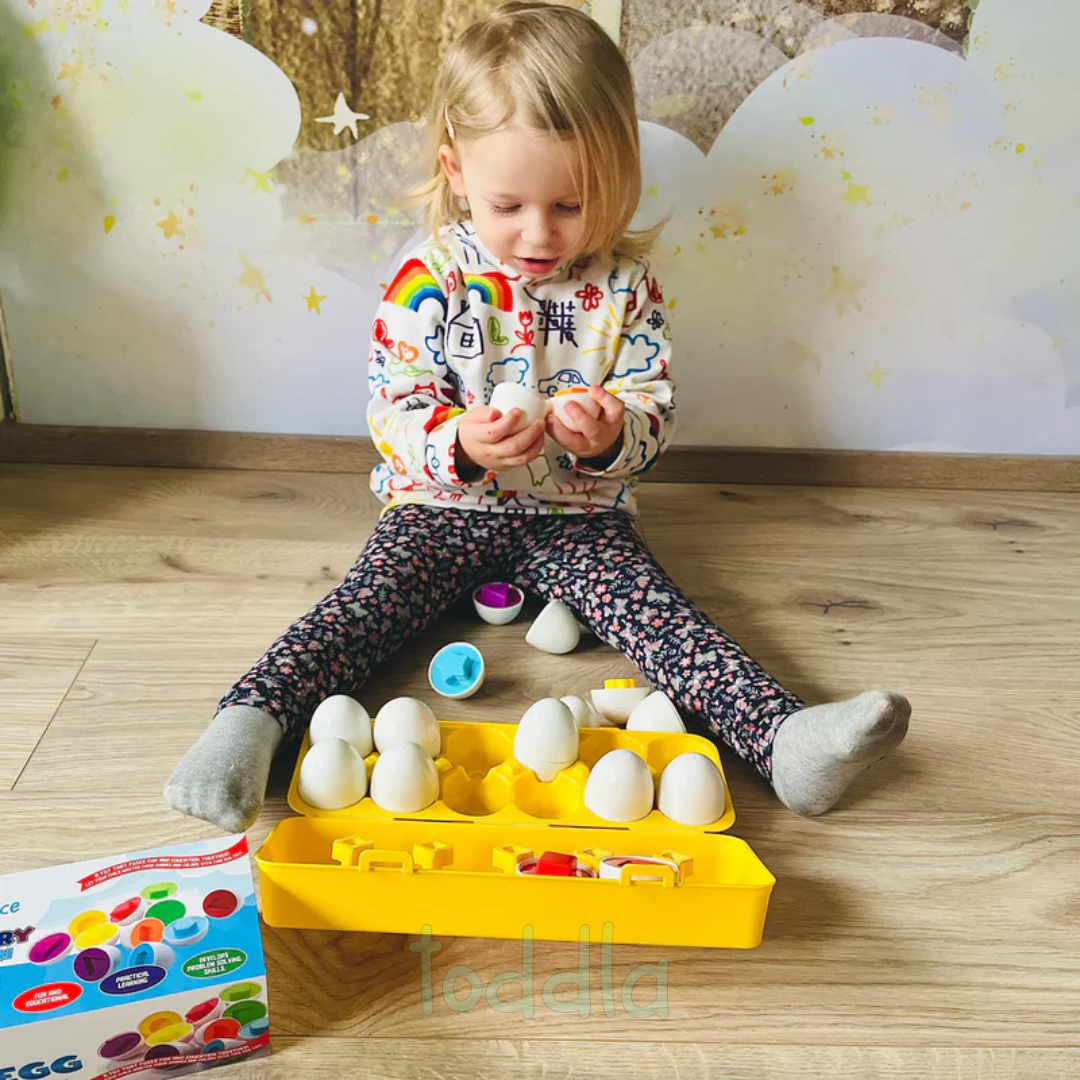 Montessori geometric shape matching eggs – view 5