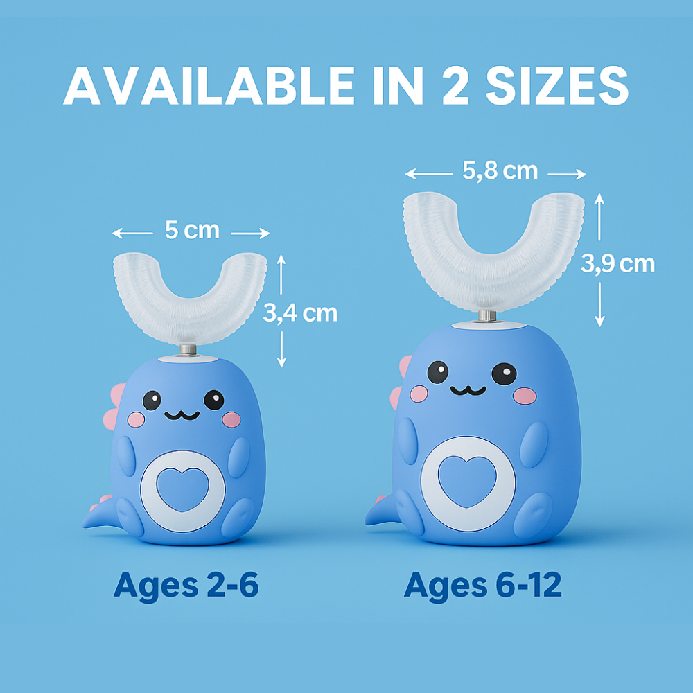 U shaped dinosaur electric toothbrush for kids – view 10