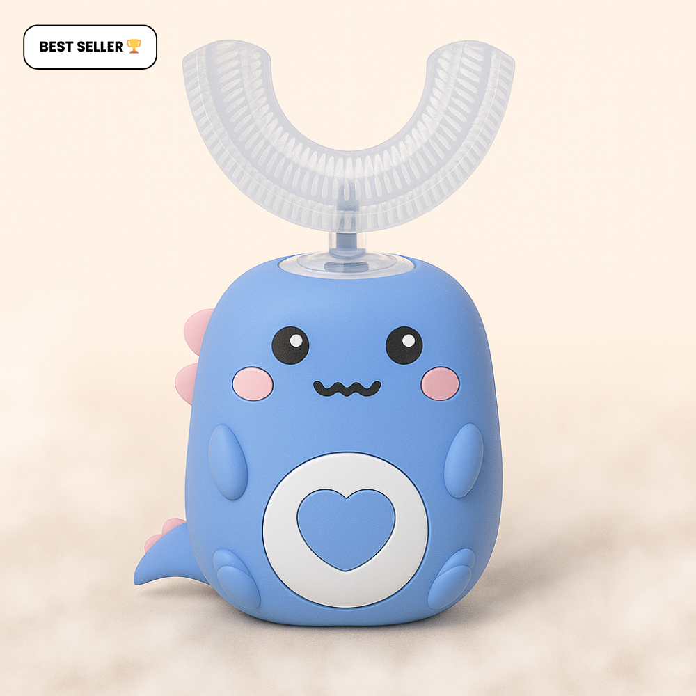 U shaped dinosaur electric toothbrush for kids
