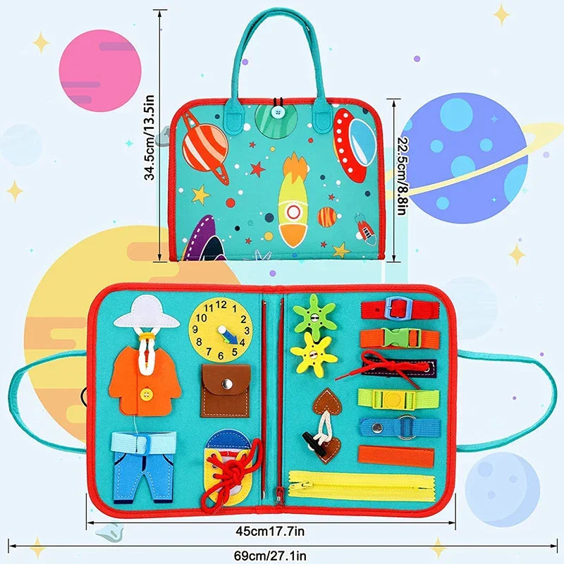 Portable felt busy board for toddlers – view 2
