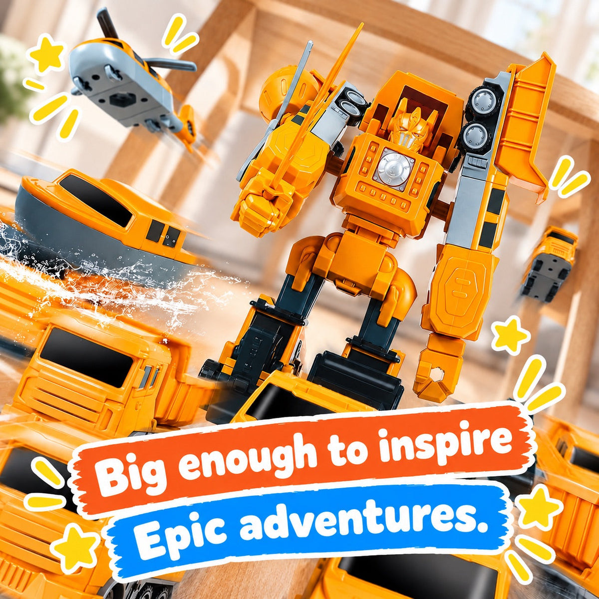 Magnetic tiles set built into a toy vehicle – view 5