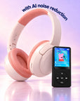 Kids MP3 player with wired headphones in pink – view 9
