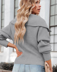 Cozy Zip Front Cardigan with Full Sleeves