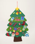 Felt Christmas tree for toddlers with ornaments