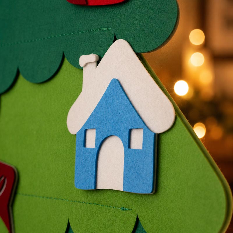 Felt Christmas tree for toddlers with ornaments – view 10