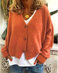 Comfortable Relaxed Fit Knit Cardigan