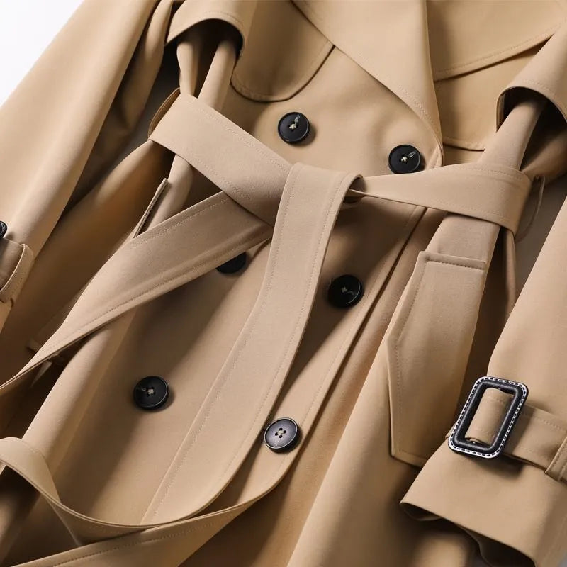 Longline Trench Coat for Women