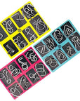 Metal wire brain teaser puzzles set – view 8