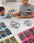 Metal wire brain teaser puzzles set