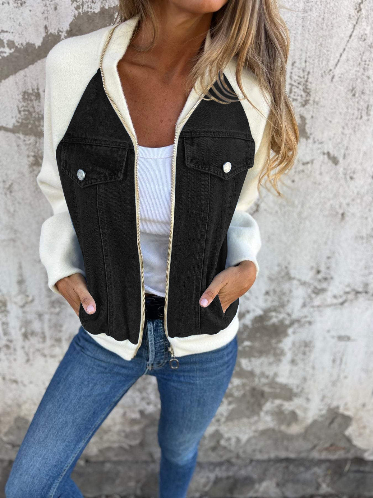 Modern Zip-Up Bomber Jacket