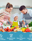 Kids cooking set with kid-safe knives and cutting board – view 7