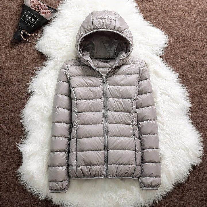 Puffer jacket with hood