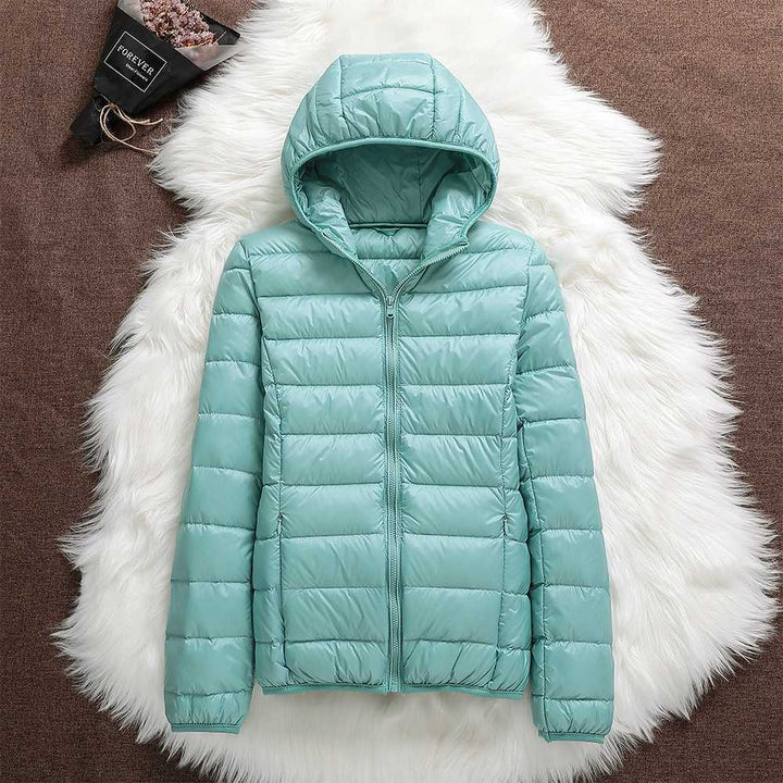 Puffer jacket with hood