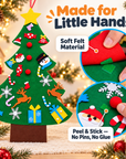 Felt Christmas tree for kids with felt ornaments – view 3