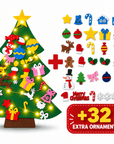 Felt Christmas tree for kids with felt ornaments – view 9