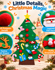 Felt Christmas tree for kids with felt ornaments – view 5