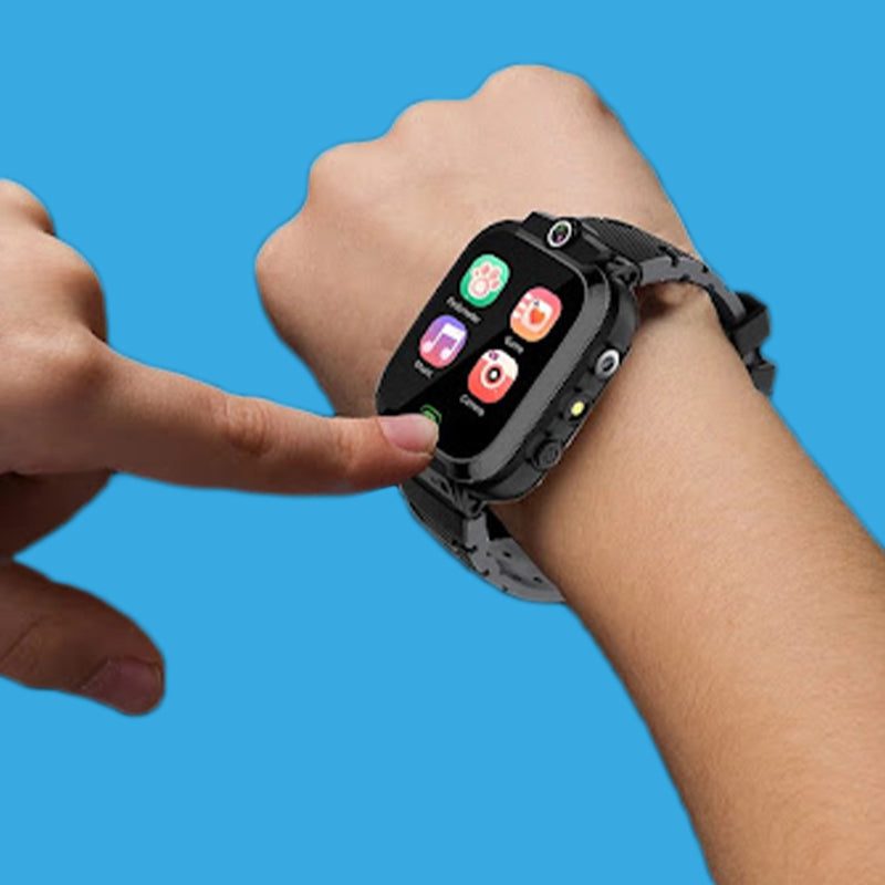 Kids smart watch with colorful silicone strap – view 3
