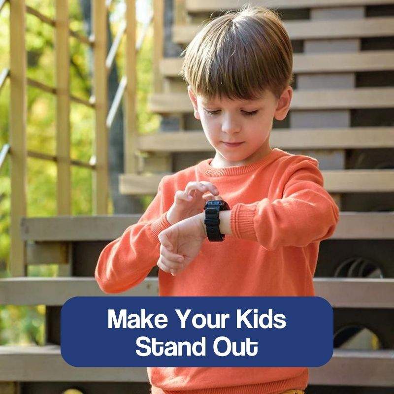 Kids smart watch with colorful silicone strap – view 4