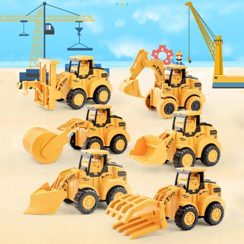 Construction vehicle toys excavator and loader set